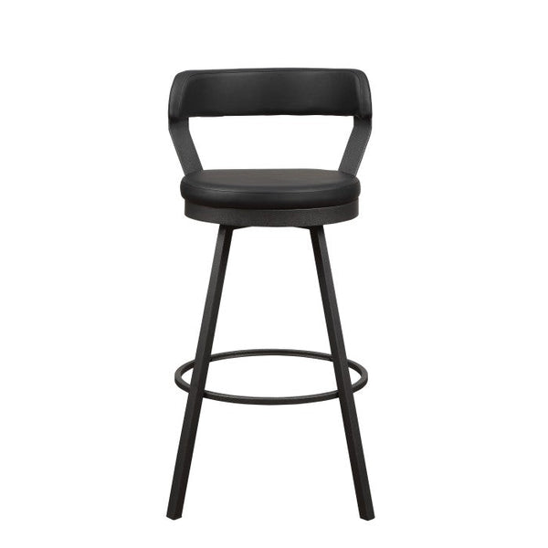 5566-29BK - Swivel Pub Height Chair, Black