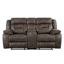 Madrona Double Reclining Loveseat in Dark Brown 9989DB-2