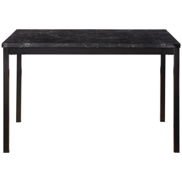 2601BK-48 - Dining Table, Faux Marble Top