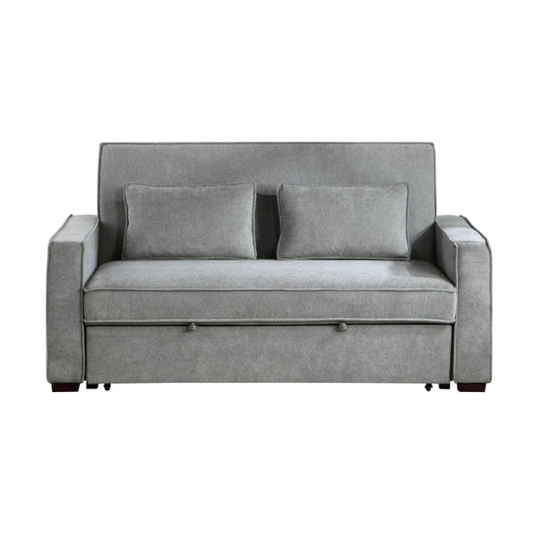 9238GY-3CL - Convertible Studio Sofa with Pull-out Bed
