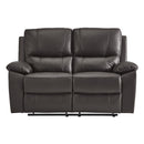9368BRW-2 - Double Reclining Love Seat