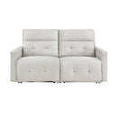 Salida-(2)Power Double Reclining Love Seat with Power Headrests image