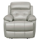 Lambent Double Reclining Chair in Silver Gray