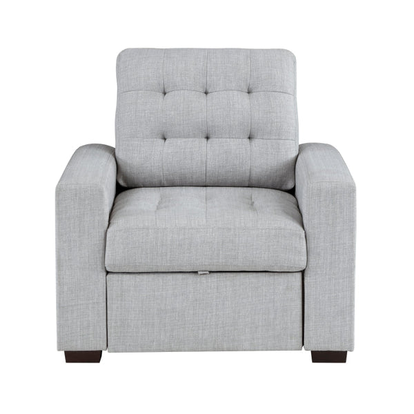 9916GY-1 - Chair with Pull-out Ottoman