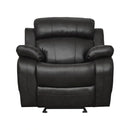Marille Double Glider Reclining Chair in Black