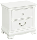 Lucida 2 Drawer Nightstand in White 2039W-4