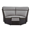 Laertes Corner Seat in Taupe Gray 8318-CR