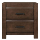 Erwan 2 Drawer Nightstand in Dark Walnut 1961-4
