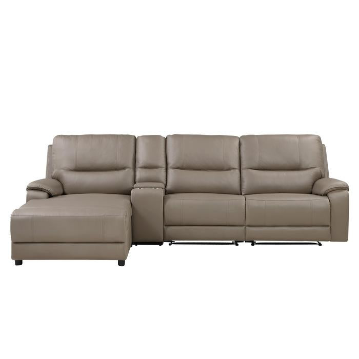 9429TP4LCRRPWH - (4)4-Piece Modular Power Reclining Sectional with Power Headrest and Left Chaise