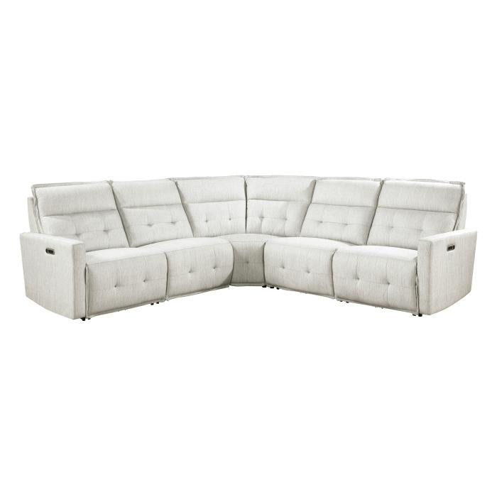 9444HMP5SCPWH - (5)5-Piece Modular Power Reclining Sectional with Power Headrests