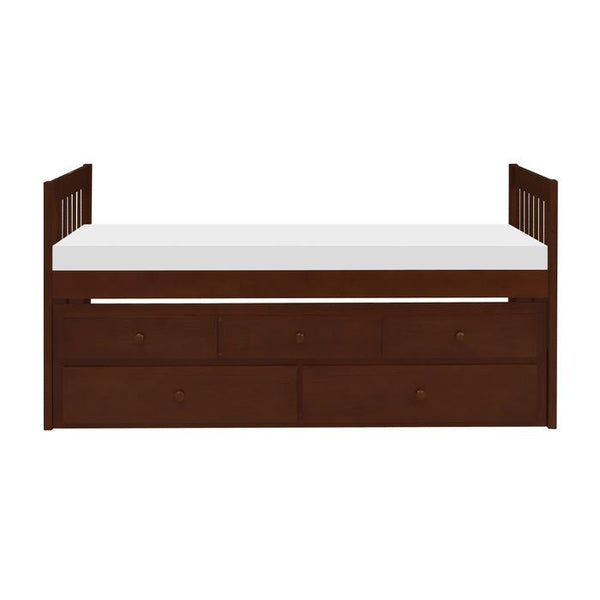 Rowe Twin/Twin Trundle Bed w/ Two Storage Drawers in Dark Cherry B2013PRDC-1 image