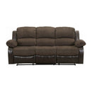 Granley Double Reclining Sofa in Chocolate 9700FCP-3