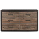 Miter Dresser in Rustin Mahogany & Dark Ebony 1762-5