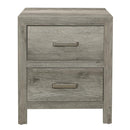 Mandan 2 Drawer Nightstand in Weathered Gray 1910GY-4