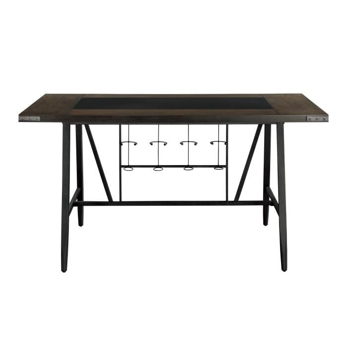 5566-36 - (2)Counter Height Table, Glass Insert