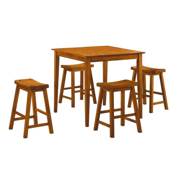 5302A - 5-Piece Pack Counter Height Set, Oak