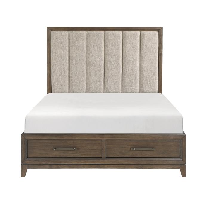 Cambridge (3) California King Platform Bed with Footboard Storage