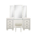 Allura Queen Panel Bed in White 1916W-1