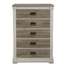 Arcadia Chest in White & Weathered Gray 1677-9