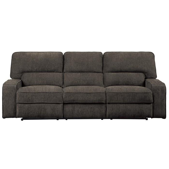 Borneo Double Reclining Sofa in Chocolate