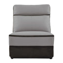 Laertes Power Armless Reclining Chair in Taupe Gray 8318-ARPW