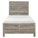 Mandan Twin Panel Bed in Weathered Gray 1910GYT-1