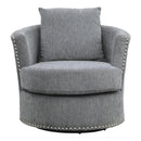 Morelia Swivel Chair in Dark Gray 9468DG-1