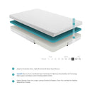 MT-G06T - 6" Twin Gel-Infused Memory Foam Mattress