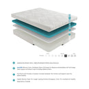 MT-G10EK - 10" Eastern King Gel-Infused Memory Foam Mattress