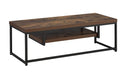 Bob Weathered Oak & Black TV Stand