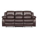 9700BRW-3 - Double Reclining Sofa
