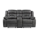 Madrona Hill Double Reclining Loveseat in Gray 9989GY-2