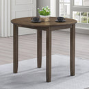 Round Dining Table w/Drop Leaf